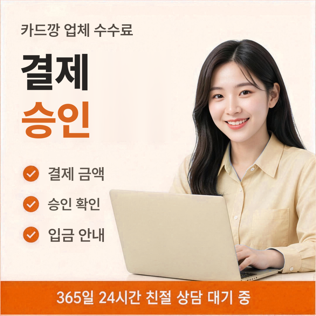 다음머니 카드깡 업체 수수료 결제 승인 순서 안내 배너 이미지
